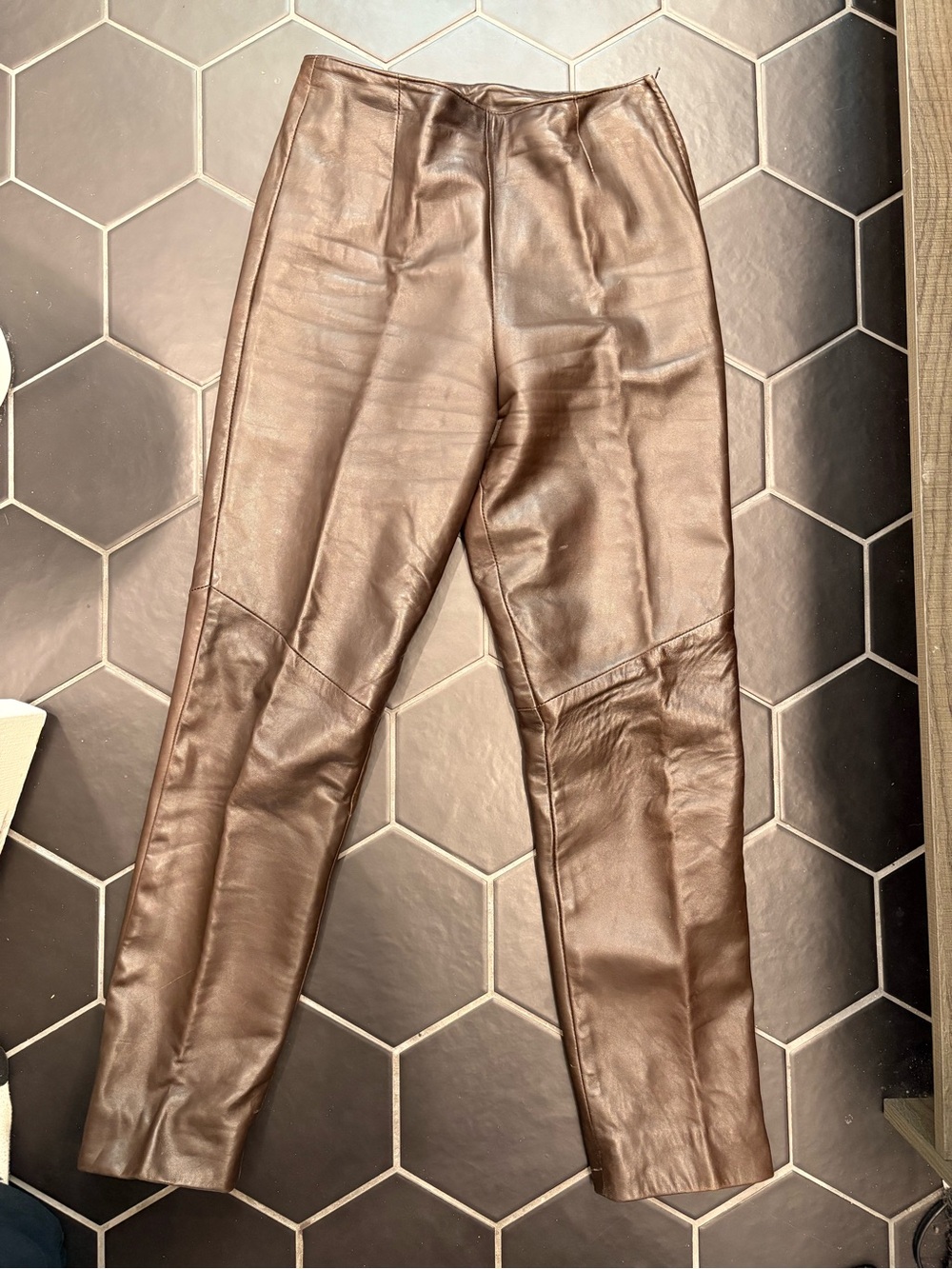 Genuine leather pants